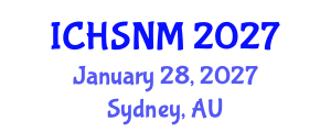 International Conference on Health Sciences, Nursing and Midwifery (ICHSNM) January 28, 2027 - Sydney, Australia International Conference on Health Sciences, Nursing and Midwifery (ICHSNM) January 28, 2027 - Sydney, Australia