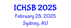 International Conference on Health, Sport and Bioscience (ICHSB) February 25, 2025 - Sydney, Australia