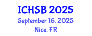International Conference on Health, Sport and Bioscience (ICHSB) September 16, 2025 - Nice, France