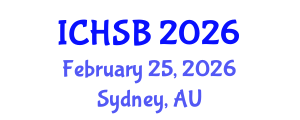 International Conference on Health, Sport and Bioscience (ICHSB) February 25, 2026 - Sydney, Australia