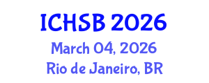 International Conference on Health, Sport and Bioscience (ICHSB) March 04, 2026 - Rio de Janeiro, Brazil
