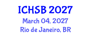 International Conference on Health, Sport and Bioscience (ICHSB) March 04, 2027 - Rio de Janeiro, Brazil
