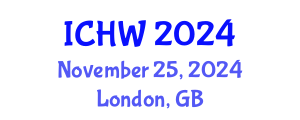 International Conference on Healthcare Wearables (ICHW) November 25, 2024 - London, United Kingdom