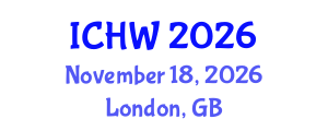 International Conference on Healthcare Wearables (ICHW) November 18, 2026 - London, United Kingdom