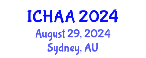 International Conference on Healthy and Active Aging (ICHAA) August 29, 2024 - Sydney, Australia