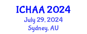 International Conference on Healthy and Active Aging (ICHAA) July 29, 2024 - Sydney, Australia