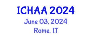 International Conference on Healthy and Active Aging (ICHAA) June 03, 2024 - Rome, Italy
