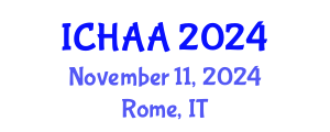International Conference on Healthy and Active Aging (ICHAA) November 11, 2024 - Rome, Italy