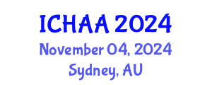 International Conference on Healthy and Active Aging (ICHAA) November 04, 2024 - Sydney, Australia