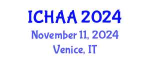 International Conference on Healthy and Active Aging (ICHAA) November 11, 2024 - Venice, Italy