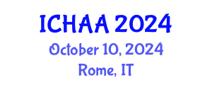 International Conference on Healthy and Active Aging (ICHAA) October 10, 2024 - Rome, Italy