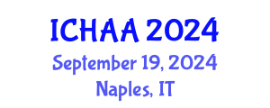 International Conference on Healthy and Active Aging (ICHAA) September 19, 2024 - Naples, Italy