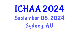International Conference on Healthy and Active Aging (ICHAA) September 05, 2024 - Sydney, Australia
