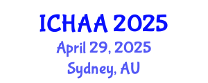 International Conference on Healthy and Active Aging (ICHAA) April 29, 2025 - Sydney, Australia