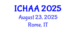 International Conference on Healthy and Active Aging (ICHAA) August 23, 2025 - Rome, Italy