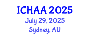 International Conference on Healthy and Active Aging (ICHAA) July 29, 2025 - Sydney, Australia