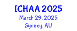International Conference on Healthy and Active Aging (ICHAA) March 29, 2025 - Sydney, Australia