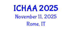 International Conference on Healthy and Active Aging (ICHAA) November 11, 2025 - Rome, Italy