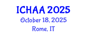 International Conference on Healthy and Active Aging (ICHAA) October 18, 2025 - Rome, Italy