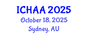 International Conference on Healthy and Active Aging (ICHAA) October 18, 2025 - Sydney, Australia