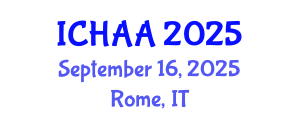 International Conference on Healthy and Active Aging (ICHAA) September 16, 2025 - Rome, Italy