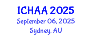 International Conference on Healthy and Active Aging (ICHAA) September 06, 2025 - Sydney, Australia