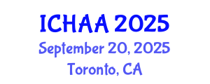 International Conference on Healthy and Active Aging (ICHAA) September 20, 2025 - Toronto, Canada