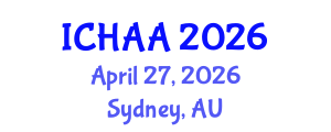 International Conference on Healthy and Active Aging (ICHAA) April 27, 2026 - Sydney, Australia International Conference on Healthy and Active Aging (ICHAA) April 27, 2026 - Sydney, Australia