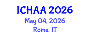 International Conference on Healthy and Active Aging (ICHAA) May 04, 2026 - Rome, Italy International Conference on Healthy and Active Aging (ICHAA) May 04, 2026 - Rome, Italy
