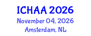 International Conference on Healthy and Active Aging (ICHAA) November 04, 2026 - Amsterdam, Netherlands International Conference on Healthy and Active Aging (ICHAA) November 04, 2026 - Amsterdam, Netherlands