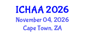 International Conference on Healthy and Active Aging (ICHAA) November 04, 2026 - Cape Town, South Africa International Conference on Healthy and Active Aging (ICHAA) November 04, 2026 - Cape Town, South Africa
