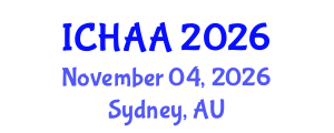 International Conference on Healthy and Active Aging (ICHAA) November 04, 2026 - Sydney, Australia International Conference on Healthy and Active Aging (ICHAA) November 04, 2026 - Sydney, Australia