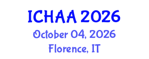 International Conference on Healthy and Active Aging (ICHAA) October 04, 2026 - Florence, Italy International Conference on Healthy and Active Aging (ICHAA) October 04, 2026 - Florence, Italy