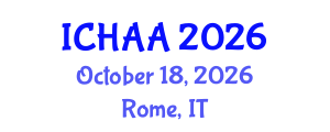 International Conference on Healthy and Active Aging (ICHAA) October 18, 2026 - Rome, Italy International Conference on Healthy and Active Aging (ICHAA) October 18, 2026 - Rome, Italy
