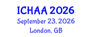International Conference on Healthy and Active Aging (ICHAA) September 23, 2026 - London, United Kingdom International Conference on Healthy and Active Aging (ICHAA) September 23, 2026 - London, United Kingdom