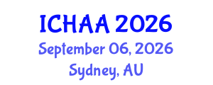 International Conference on Healthy and Active Aging (ICHAA) September 06, 2026 - Sydney, Australia International Conference on Healthy and Active Aging (ICHAA) September 06, 2026 - Sydney, Australia