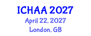 International Conference on Healthy and Active Aging (ICHAA) April 22, 2027 - London, United Kingdom International Conference on Healthy and Active Aging (ICHAA) April 22, 2027 - London, United Kingdom