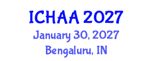 International Conference on Healthy and Active Aging (ICHAA) January 30, 2027 - Bengaluru, India International Conference on Healthy and Active Aging (ICHAA) January 30, 2027 - Bengaluru, India