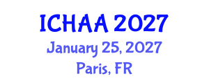 International Conference on Healthy and Active Aging (ICHAA) January 25, 2027 - Paris, France International Conference on Healthy and Active Aging (ICHAA) January 25, 2027 - Paris, France