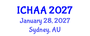 International Conference on Healthy and Active Aging (ICHAA) January 28, 2027 - Sydney, Australia International Conference on Healthy and Active Aging (ICHAA) January 28, 2027 - Sydney, Australia