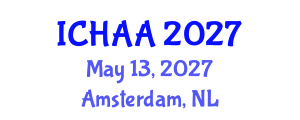 International Conference on Healthy and Active Aging (ICHAA) May 13, 2027 - Amsterdam, Netherlands International Conference on Healthy and Active Aging (ICHAA) May 13, 2027 - Amsterdam, Netherlands
