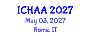 International Conference on Healthy and Active Aging (ICHAA) May 03, 2027 - Rome, Italy International Conference on Healthy and Active Aging (ICHAA) May 03, 2027 - Rome, Italy
