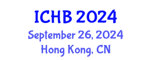 International Conference on Healthy Buildings (ICHB) September 26, 2024 - Hong Kong, China