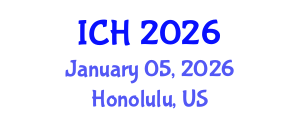 International Conference on Hematology (ICH) January 05, 2026 - Honolulu, United States International Conference on Hematology (ICH) January 05, 2026 - Honolulu, United States