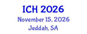 International Conference on Hematology (ICH) November 15, 2026 - Jeddah, Saudi Arabia International Conference on Hematology (ICH) November 15, 2026 - Jeddah, Saudi Arabia