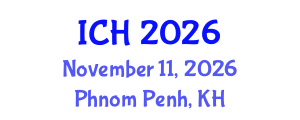 International Conference on Hematology (ICH) November 11, 2026 - Phnom Penh, Cambodia International Conference on Hematology (ICH) November 11, 2026 - Phnom Penh, Cambodia