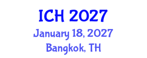 International Conference on Hematology (ICH) January 18, 2027 - Bangkok, Thailand International Conference on Hematology (ICH) January 18, 2027 - Bangkok, Thailand
