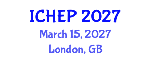 International Conference on High Energy Physics (ICHEP) March 15, 2027 - London, United Kingdom International Conference on High Energy Physics (ICHEP) March 15, 2027 - London, United Kingdom