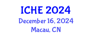 International Conference on Higher Education (ICHE) December 16, 2024 - Macau, China