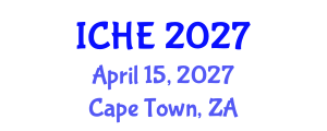 International Conference on Higher Education (ICHE) April 15, 2027 - Cape Town, South Africa International Conference on Higher Education (ICHE) April 15, 2027 - Cape Town, South Africa